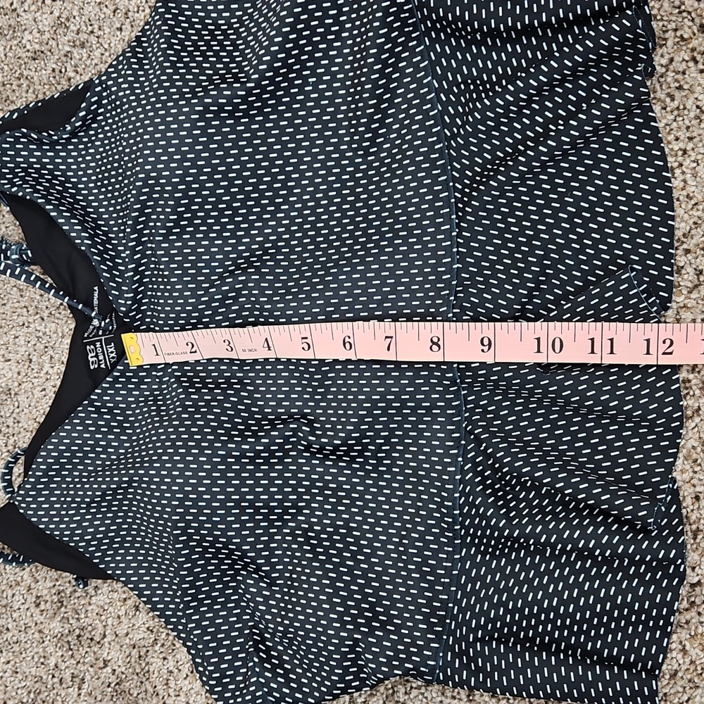 Albion Fit Tied Up Tankini Swim Top In Midnight Dash Size XXXL - Picture 7 of 7